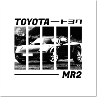 TOYOTA MR2 MK3 Black 'N White 3 Posters and Art